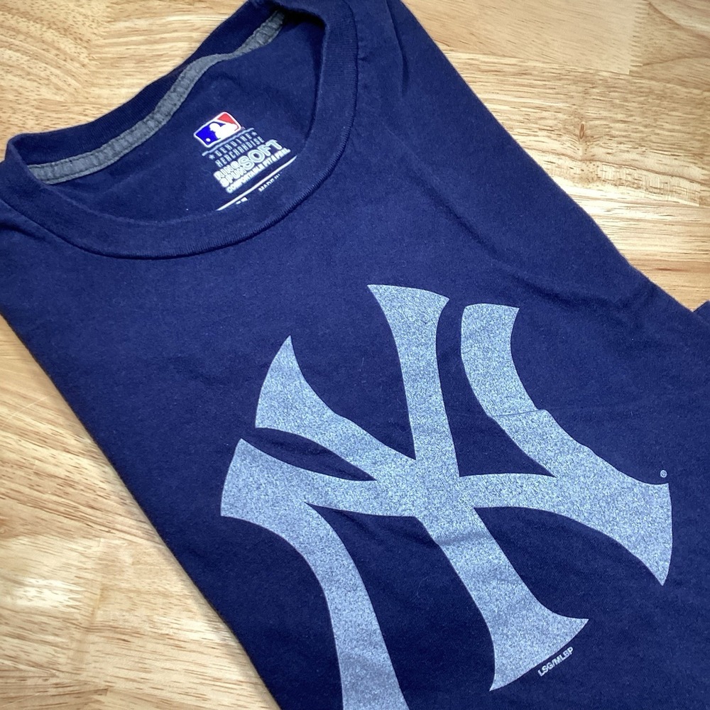 Mens‎ MLB New York Yankees Short sleeve Tshirt- Navy- 2XL